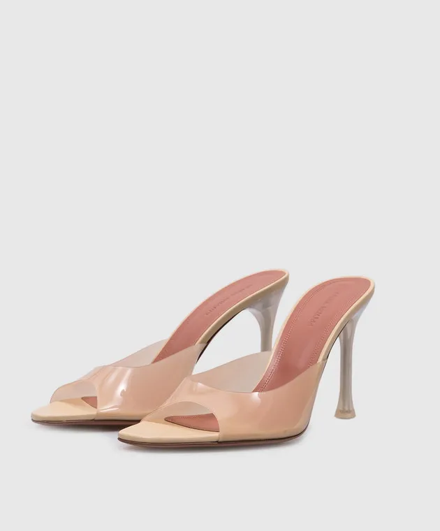 Amina Muaddi Sabot beige ALEXA 11S352238ALE