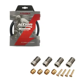 ASHIMA Cavo Idraulico SHIMANO 5.0/2.3mm Nero con Connettori