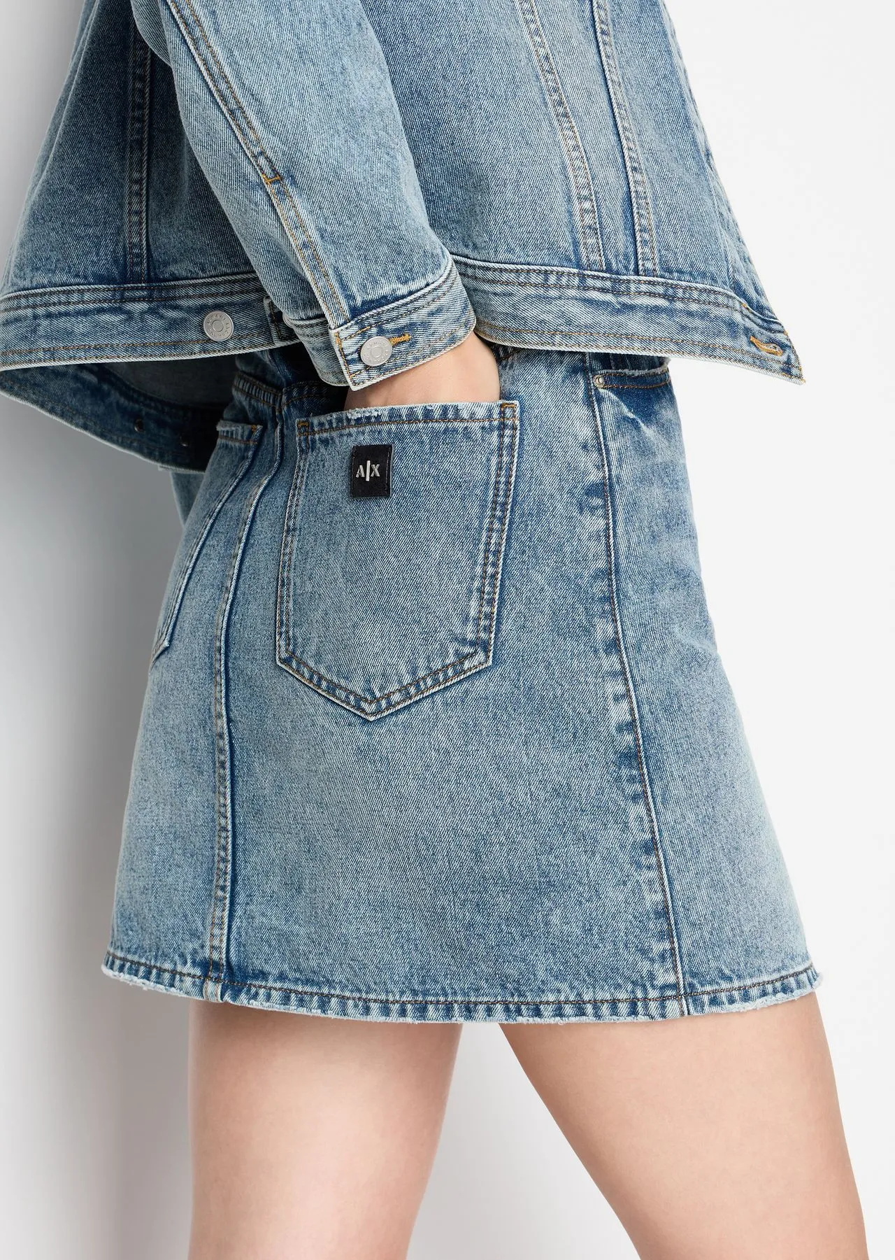 AX – MINIGONNA IN DENIM INDIGO