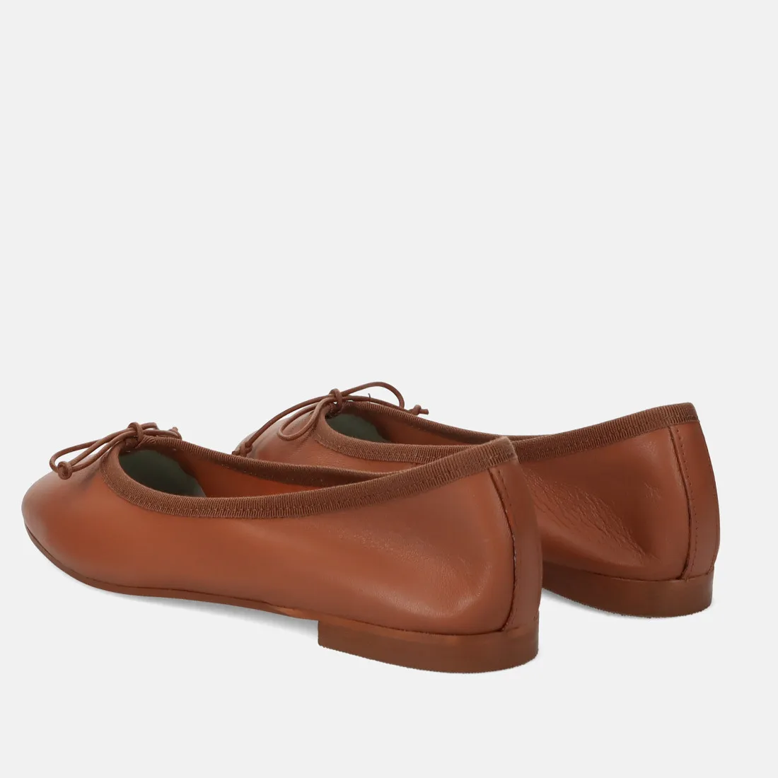 Ballerina Belle Vie in morbida pelle cognac