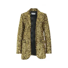 Blazer di paillettes oro