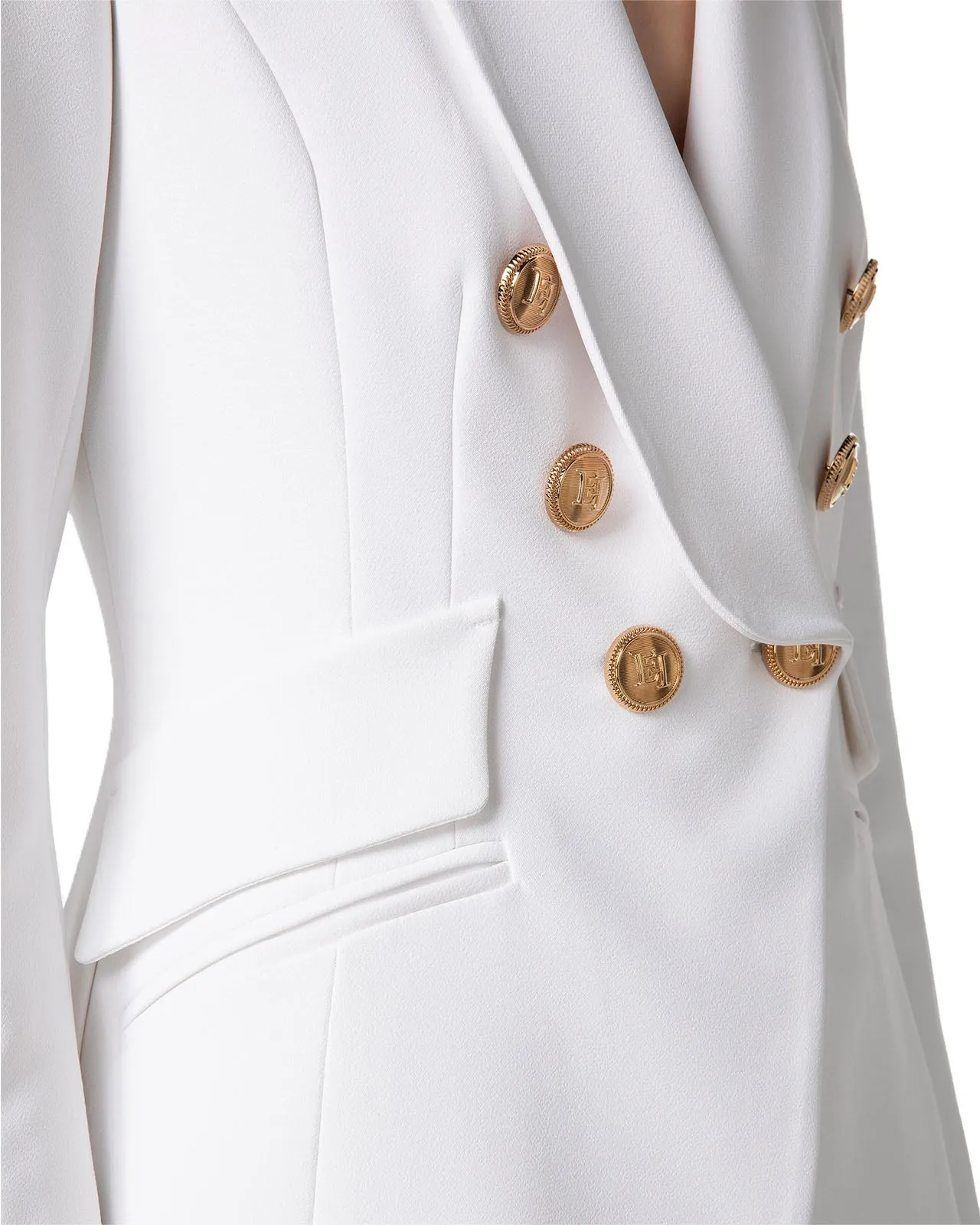 Blazer doppiopetto bianco
