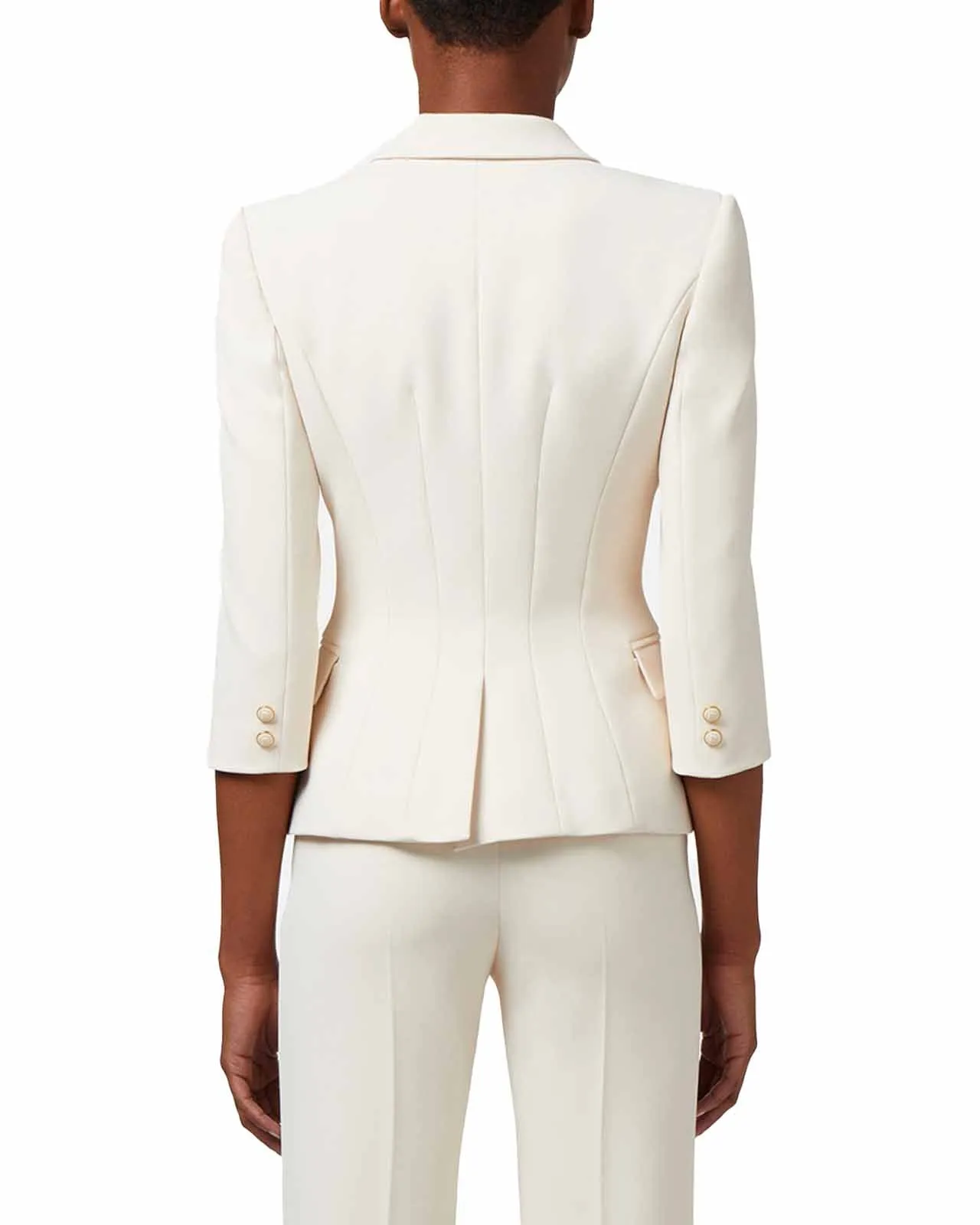 Blazer doppiopetto burro
