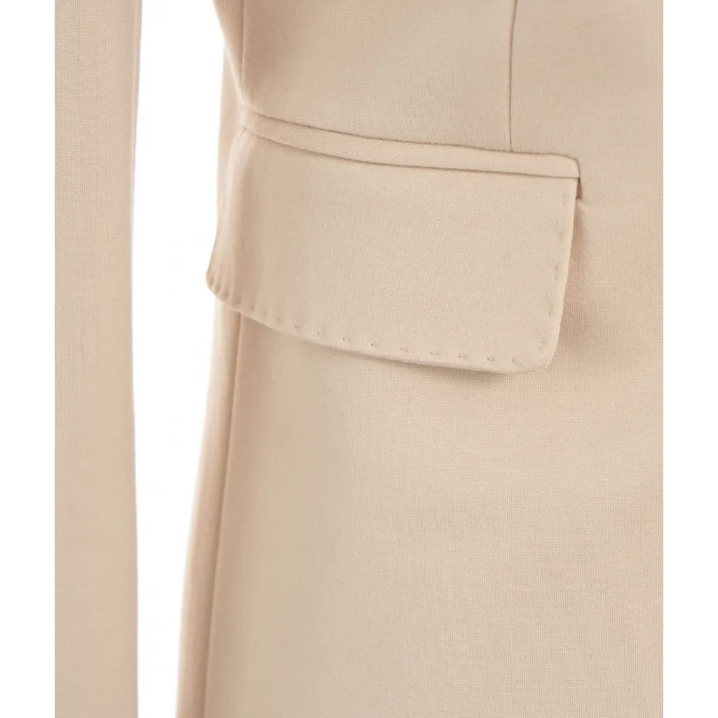 Blazer monopetto crema