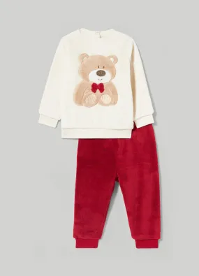 BLUKIDS  Pigiama lungo coral neonato