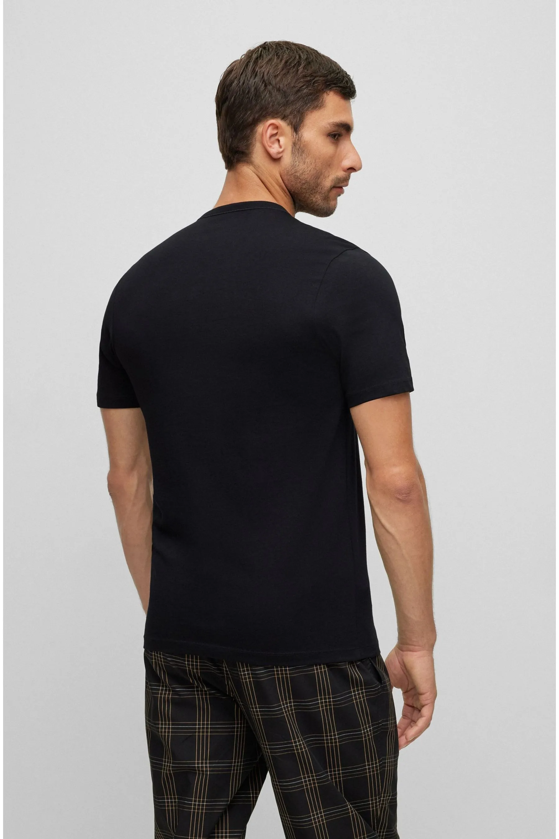 BOSS - T-shirt con logo in cotone confezione da 3 Confezione