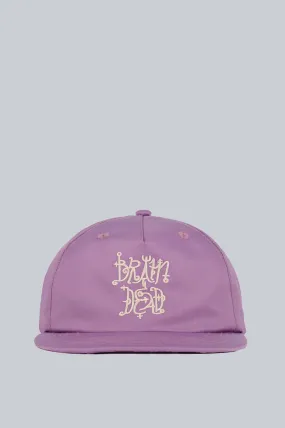 BRAIN DEAD SCRIPTURE 5 PANEL HAT PLUM