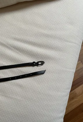 Cintura sottile nera vintage anni ’60