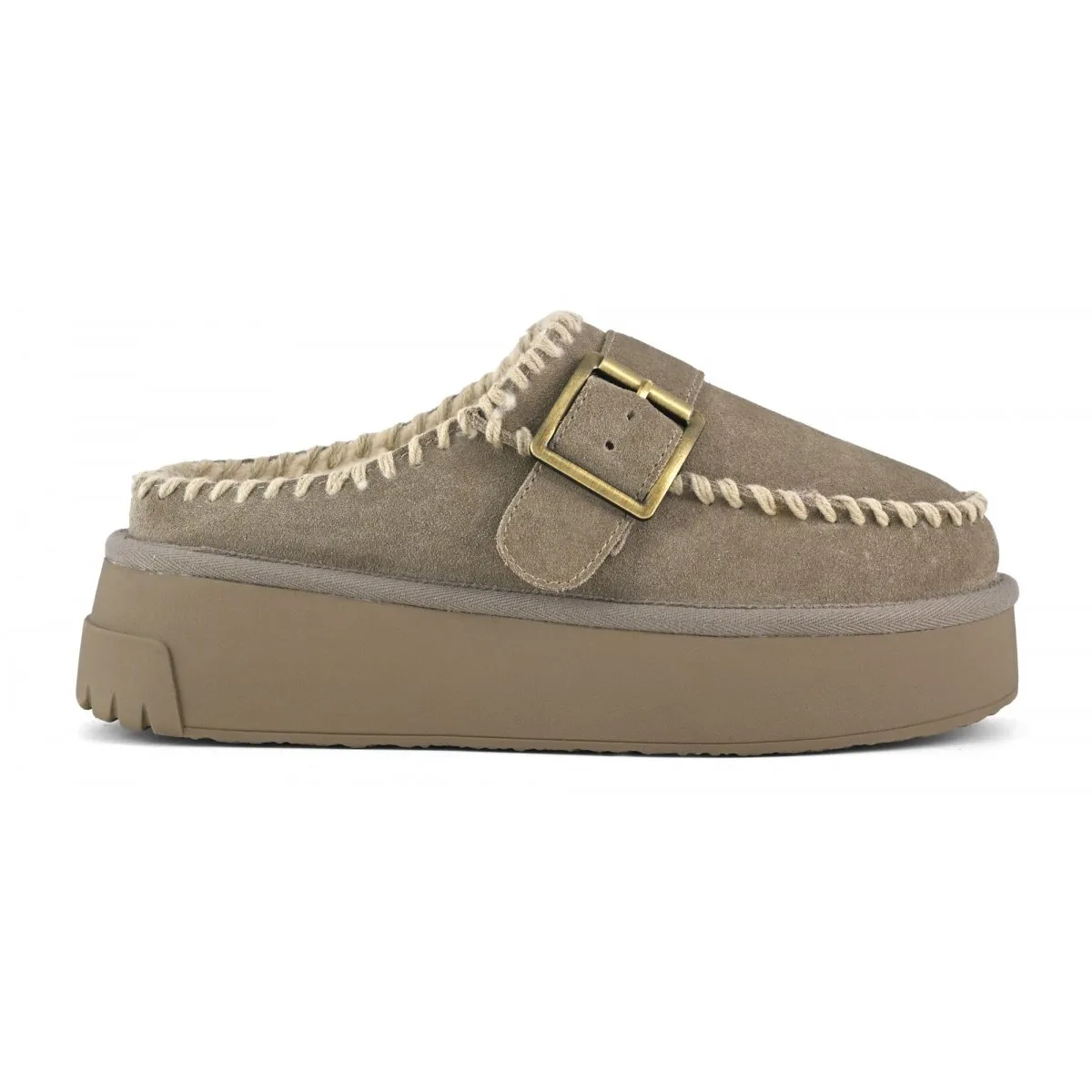 COLORS OF CALIFORNIA      Sabot con infilature su suola sneaker