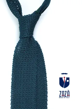 Cravatta a maglia in seta LIVING Verde 
