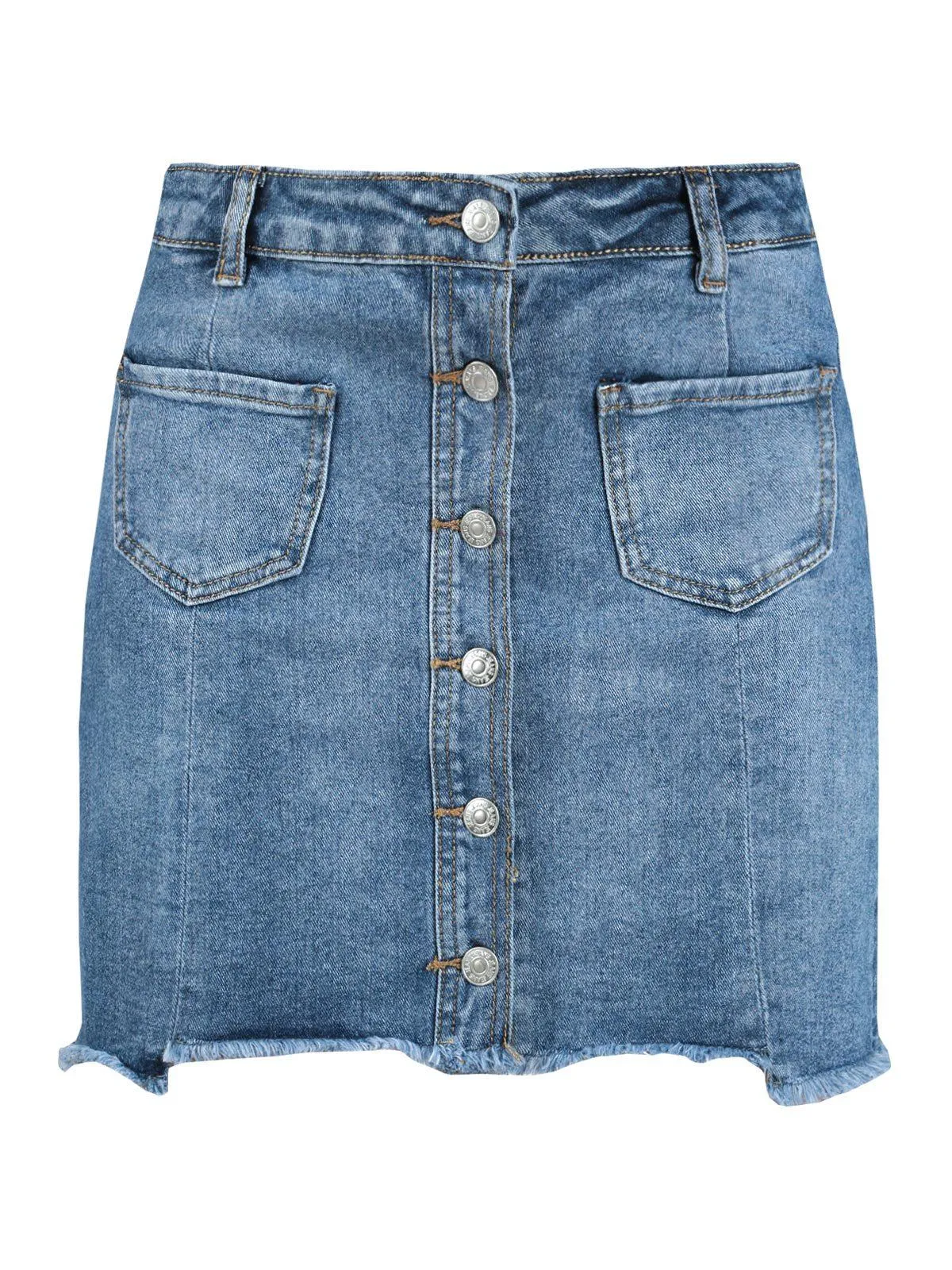 Farfallina Jupe en jean à boutons
