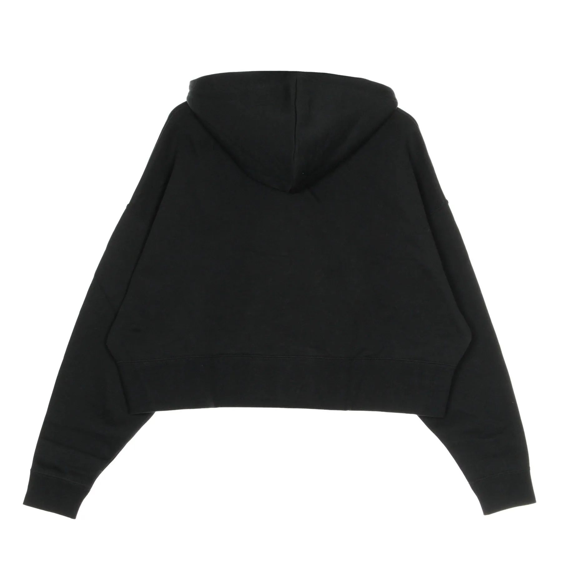 Felpa Cappuccio Corta Donna Sportswear Essential Black/white