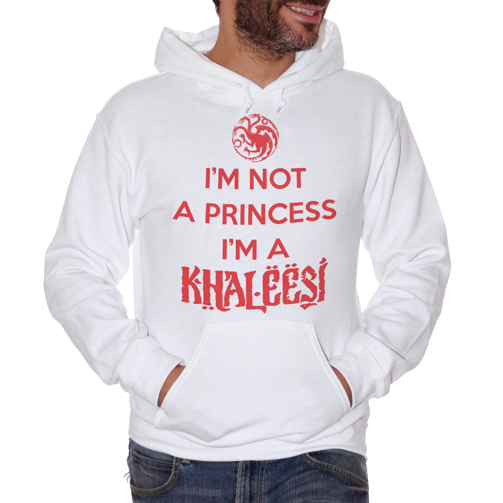 Felpa cappuccio CUC - I'M NOT A PRINCESS I'M A KHALEES - FILM Choose ur color
