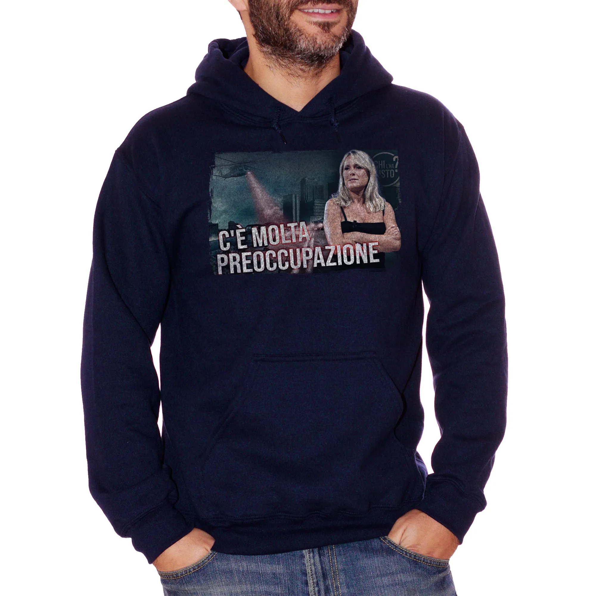 Felpa Chi L'Ha Visto Meme Federica Sciarelli C' Molta Preoccupazione - FAMOSI