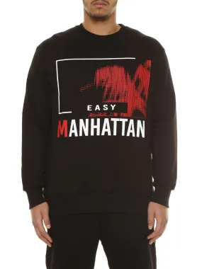 Felpa girocollo Manhattan
