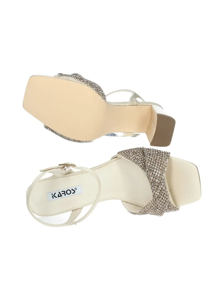 IKAROS  SANDALI CON TACCO 96195-IK005 BEIGE