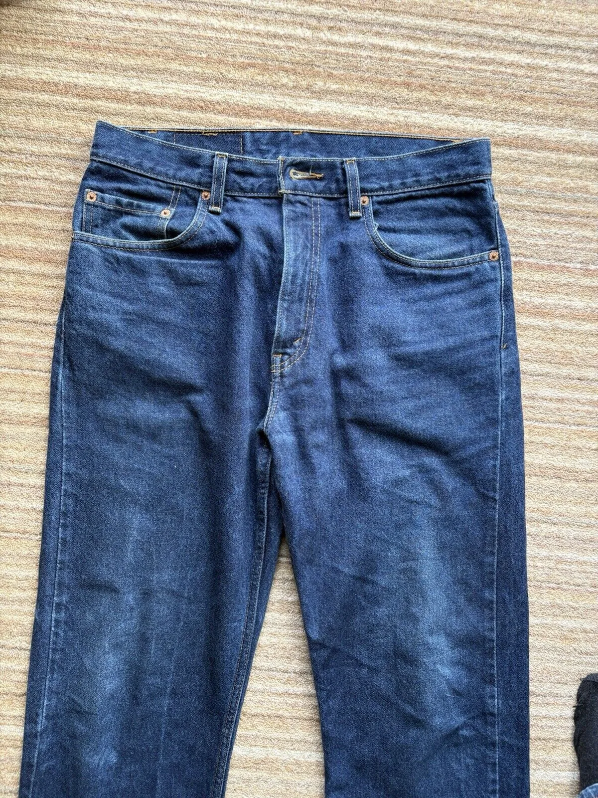Jeans Levis 505 pesanti W33 L30 regular vestibilità dritta-