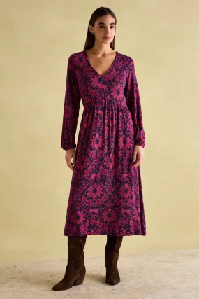 Joules Nia Long Sleeve Midaxi Vestito    