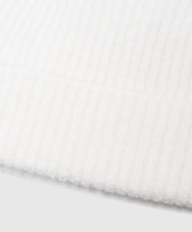 LISA YANG Berretto Boucle in cashmere bianco 4024524