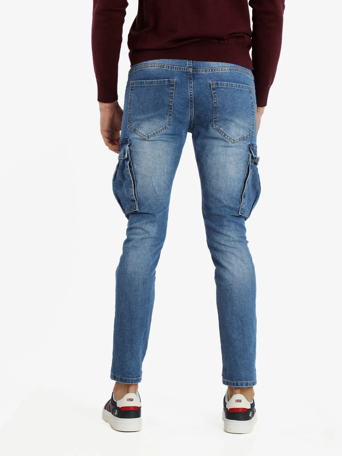 Max Tre Jean homme coupe slim avec grandes poches