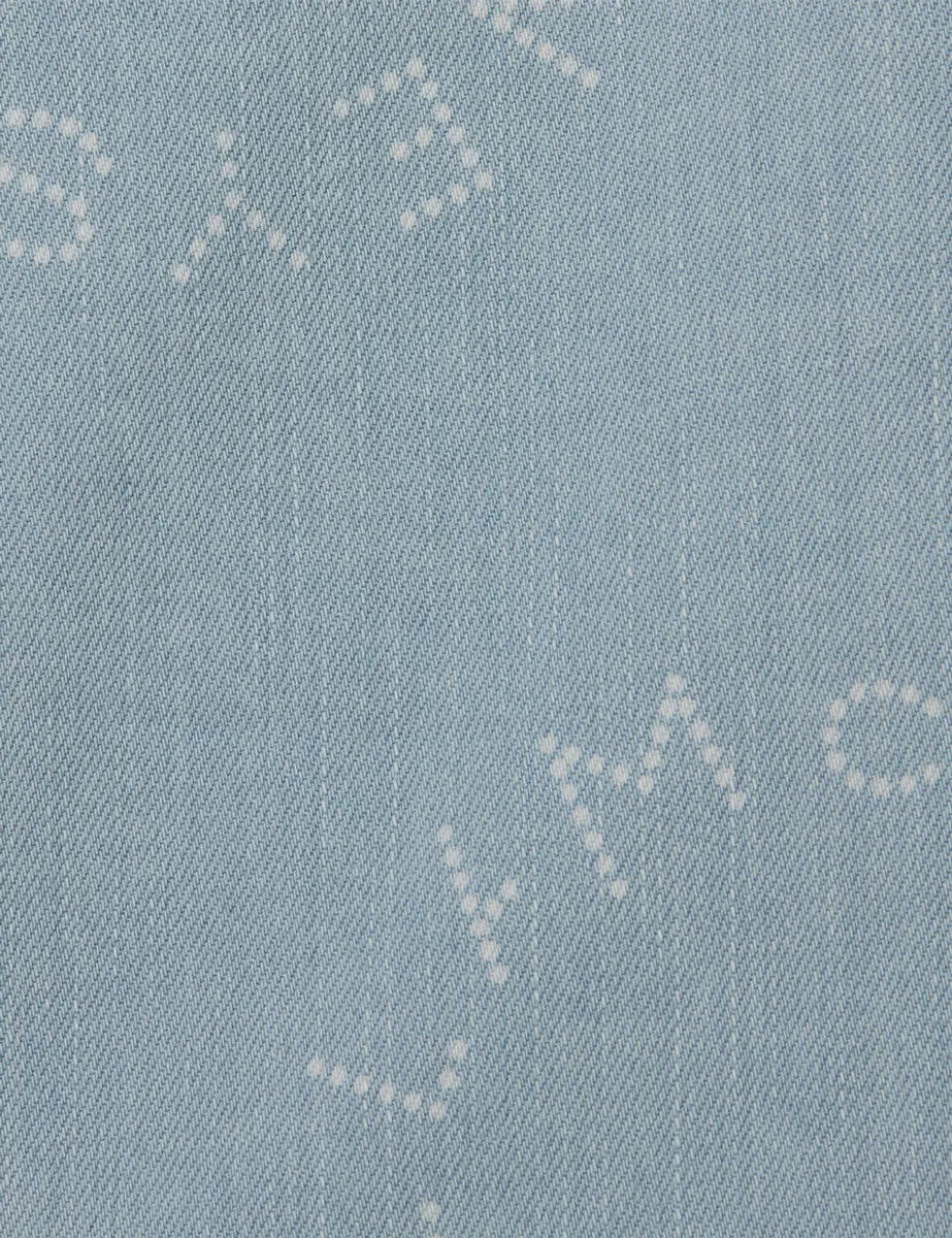 minigonna jeans denim chiaro white