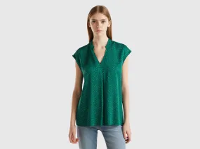 Nuovi arrivi Blusa a pois in viscosa