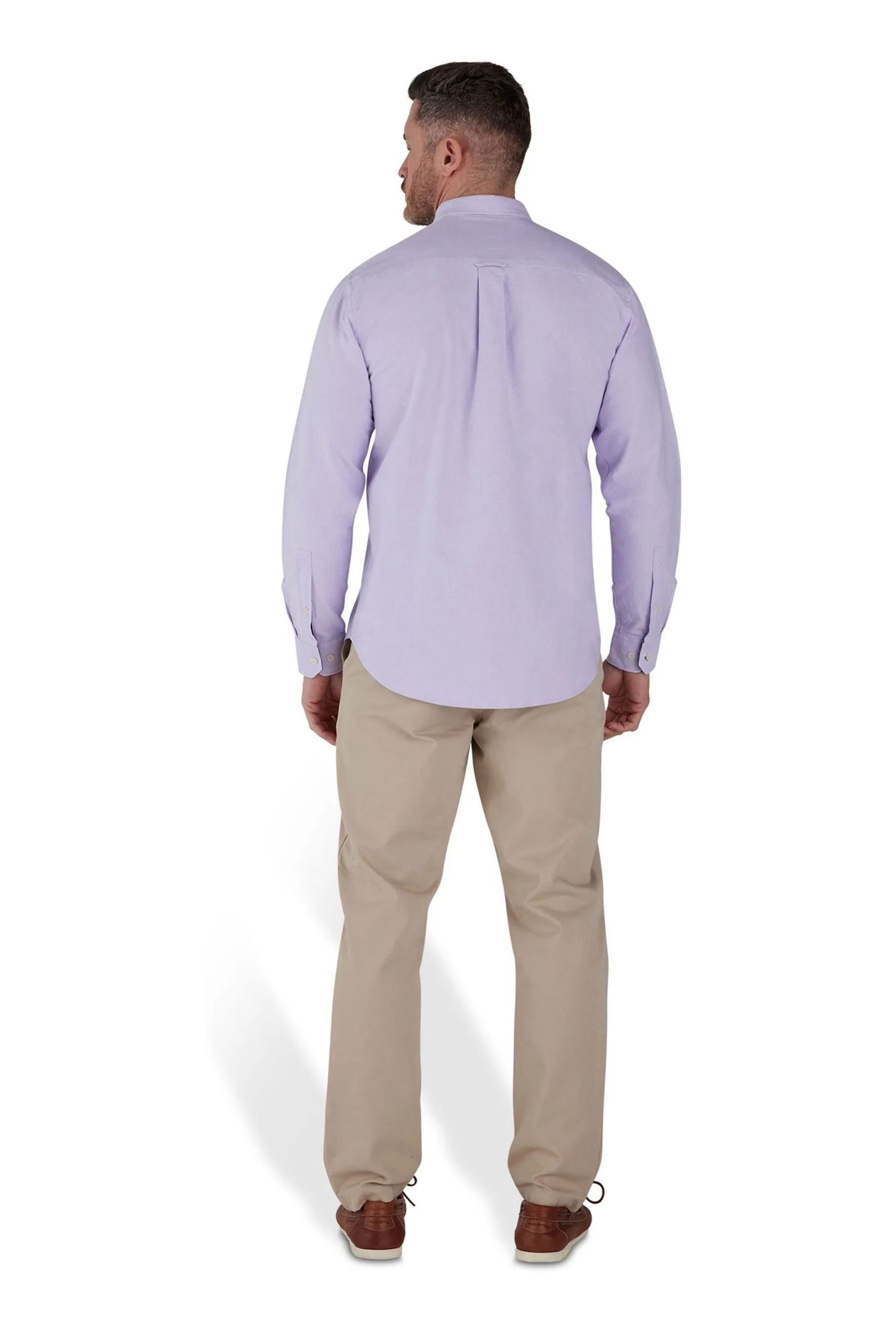 Raging Bull Viola - Camicia classica con Manica lunga Oxford