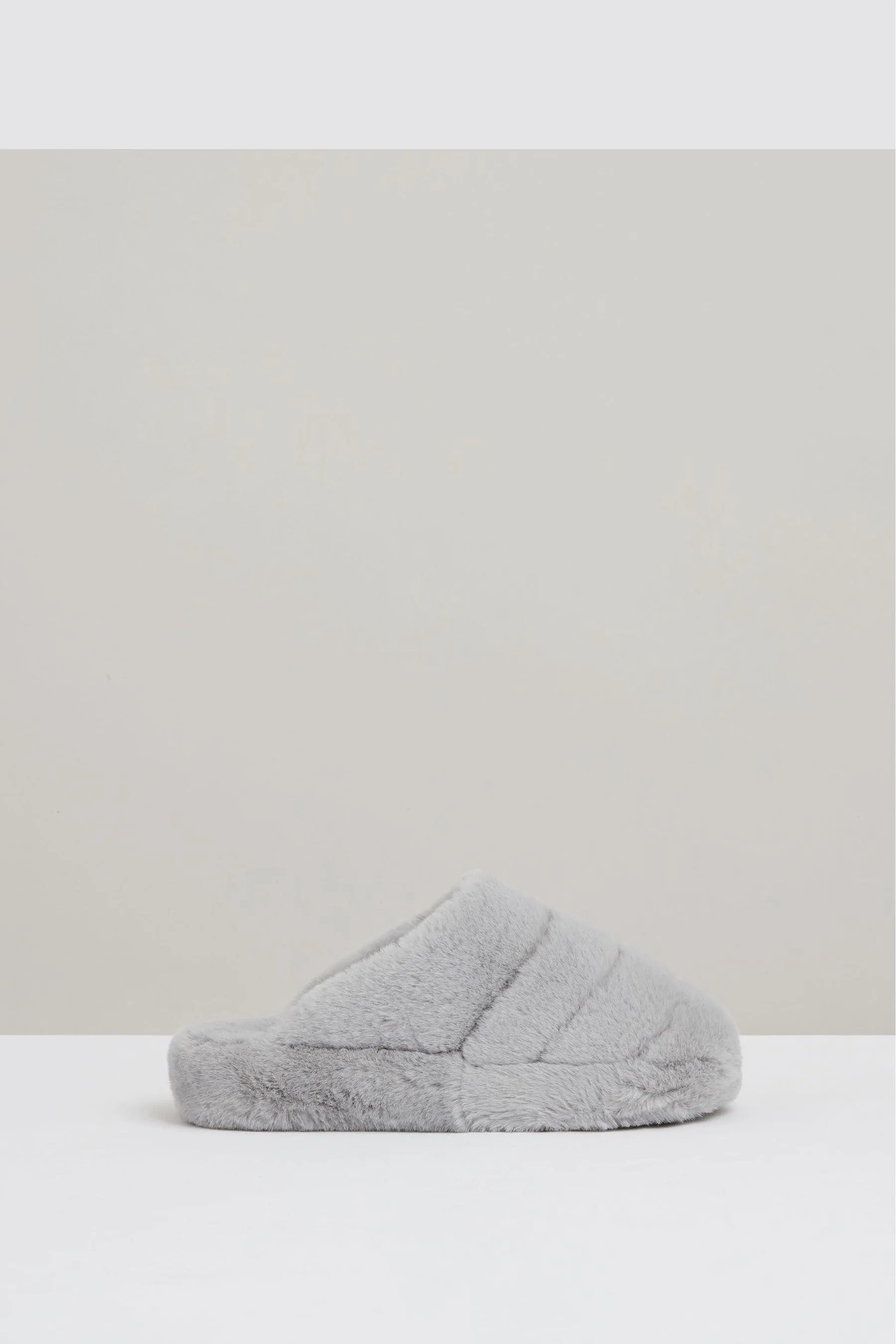 Reiss Andrea Faux Fur Slippers    