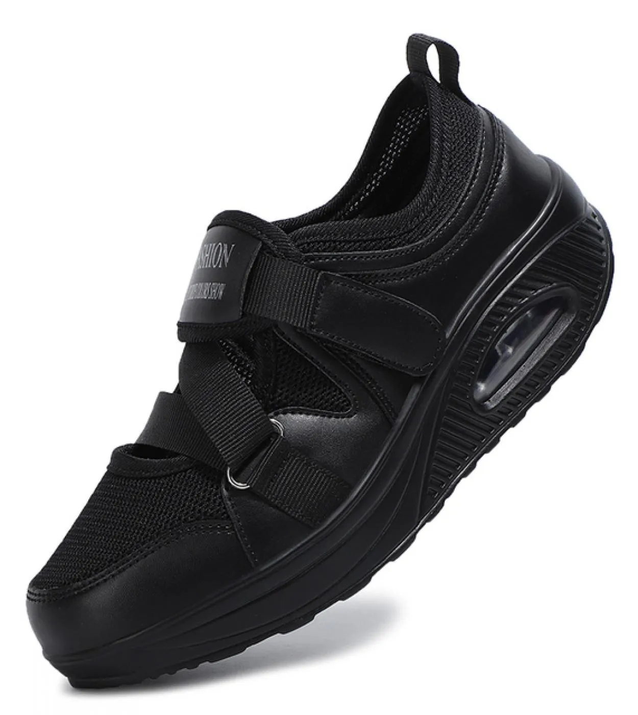 Round Toe Sweat Free Ultralight Walking Shoes Women Shallow Platform Sneakers Ladies Breathable Casual Black Vulcanized