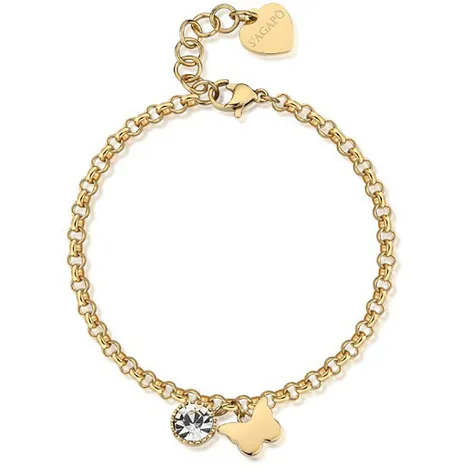 SAGAPO Bracciale catena forzatina Sagapo Lucky Light