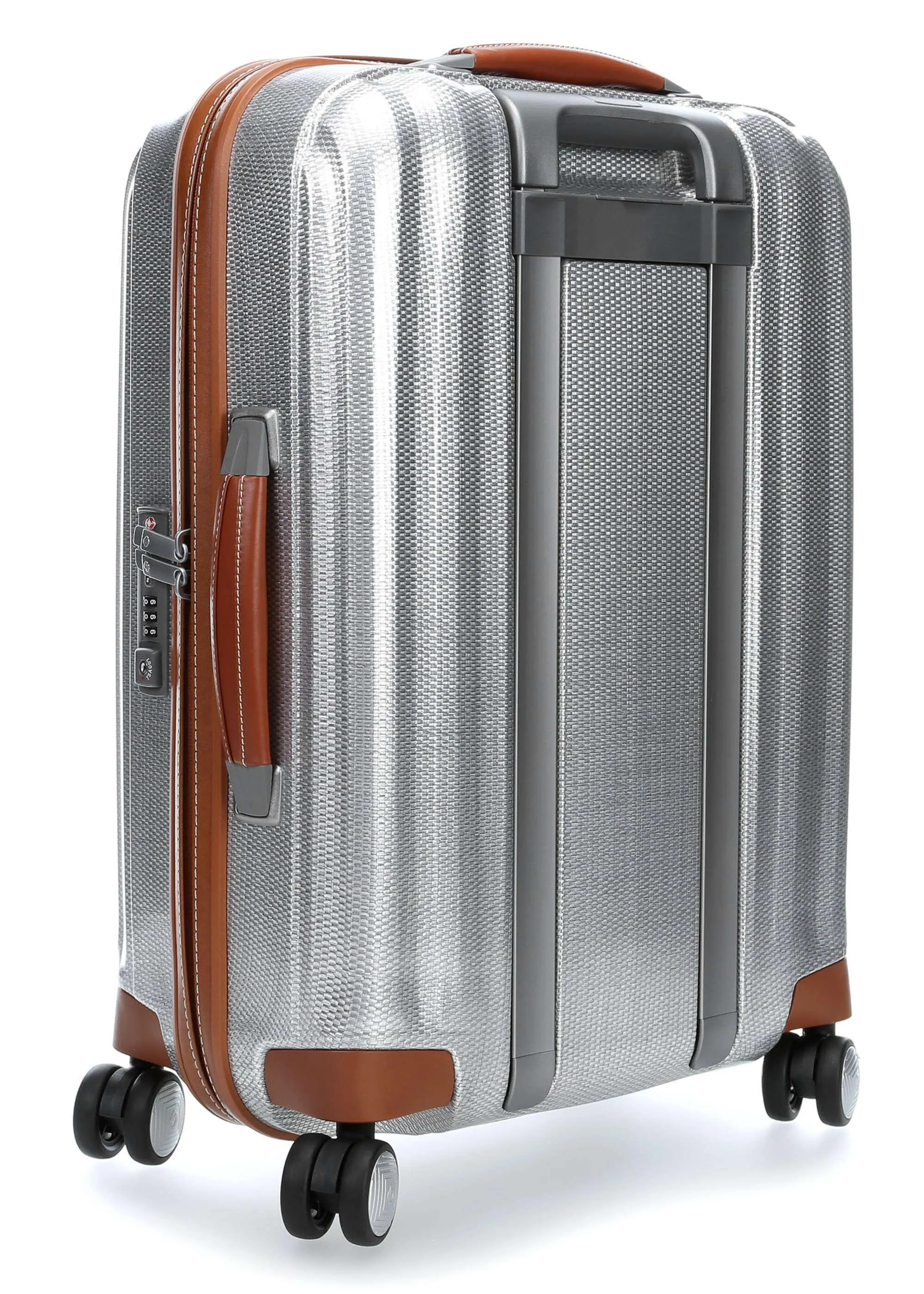  Samsonite Lite-Cube DLX Valigia trolley (4 ruote) argento 55 cm  