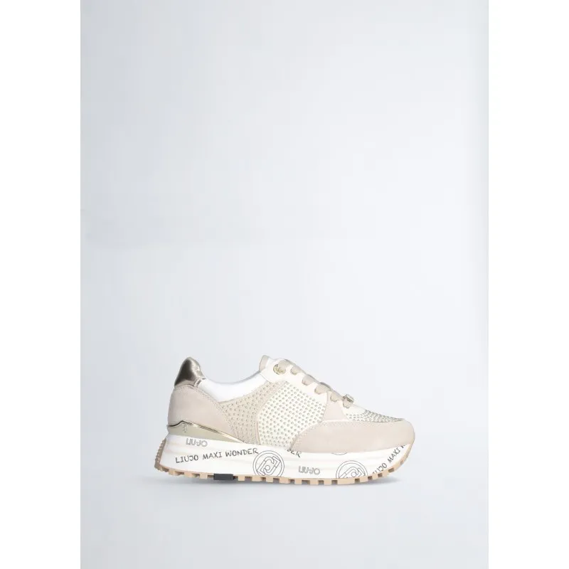 Sneakers platform con borchie