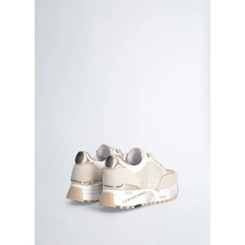 Sneakers platform con borchie