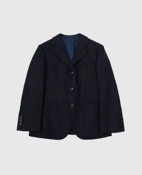 Stefano Ricci Blazer in lana fantasia per bambini Y1RSGD3300W805