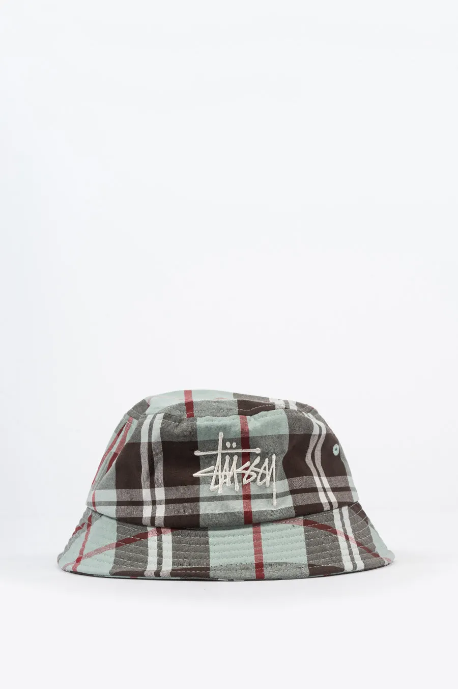 STUSSY BIG LOGO MADRA BUCKET HAT MINT