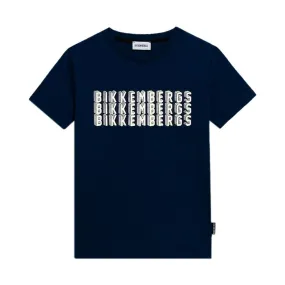  T-SHIRT BIKKEMBERGS. BLU 