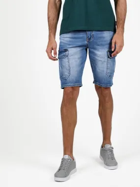 Tmk Short en jean pour homme avec grandes poches latérales