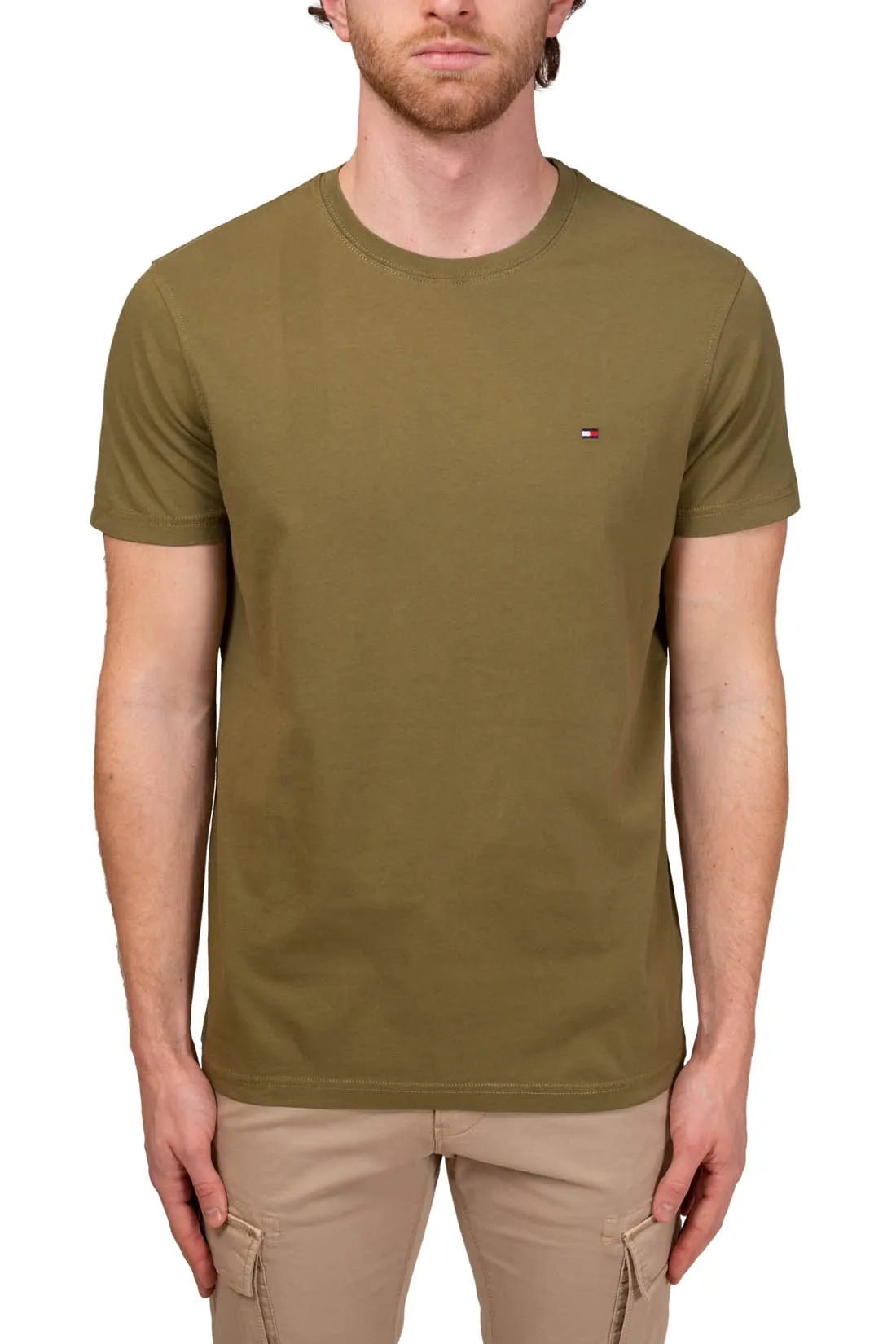 TOMMY JEANS  T-shirt uomo basic con logo 