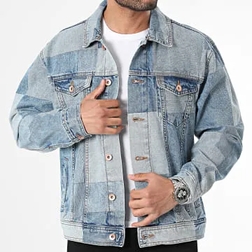 Veste Jean Baker Patch Bleu Denim