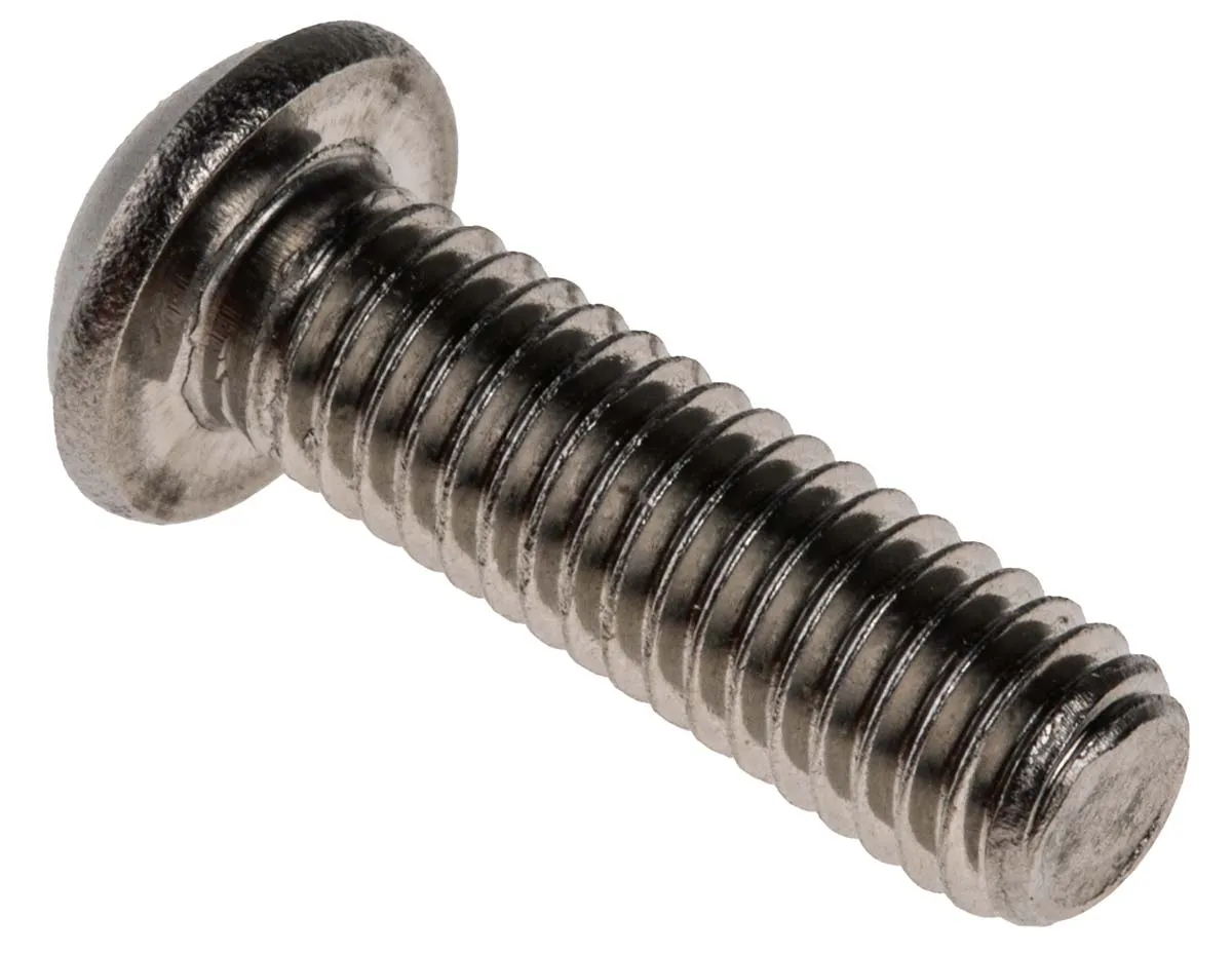 Vite a brugola con testa bombata esagonale RS PRO, M6, L. 20mm, in Acciaio inox